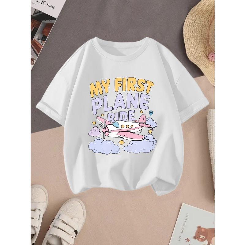 European sizes My First Girls T-Shirt 110 белый