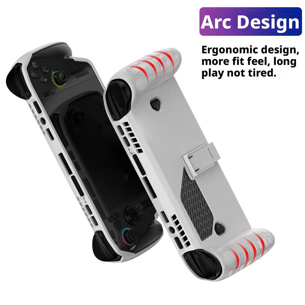 TPU Protective Case For ROG For Xbox Ally X Anti Slip Anti Fall Scratch Resistant Waterproof Protective Case With Back Bracket