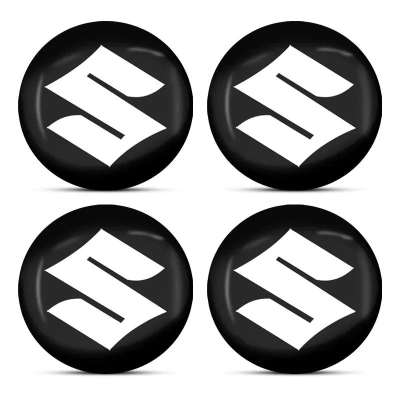 4Pcs Car Emblem Wheel Rims Center Hub Caps Car Accessories For Suzuki Swift Sport Jimny Grand Vitara Alto SX4 Samurai Across