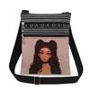 1PC Black Girl Print Tote Bags Women Shoulder Handbags Postman Package 6904