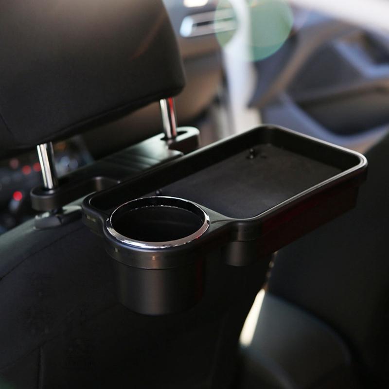 Car Back for seat Organizer Foldable Cup Holders Portable Rear for Seat Table Tr