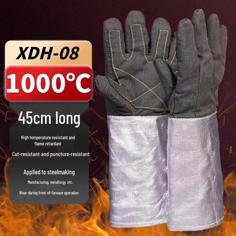 Yipan 45cm High-Temperature Leather Oven Mitt