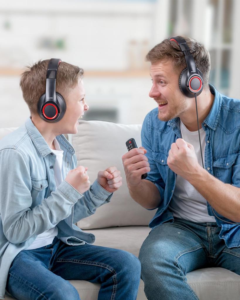 KH30 Kids' Wired 3.5mm Headphones with Adjustable Volume Limit and Folding