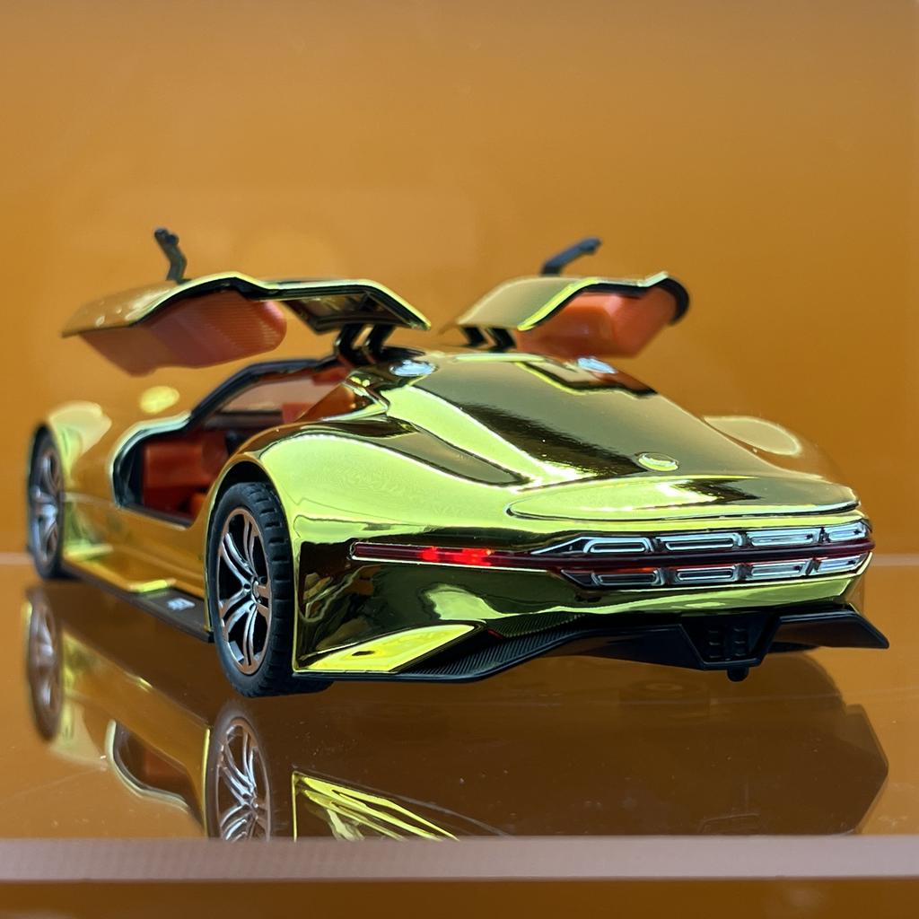 1:24 Mercedes Benz AMG Vision GT Supercar Alloy Diecast Metal Model Car Sound Light Children's Toy Miniauto Vehicle Birthday Boy