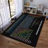 Modern Periodic Table of Elements Rug Suitable for use as an anti-slip game mat for living room and bedroom sofas