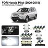 18pcs LED Lamp Bulb Car Interior Light Accessories Kit For Honda Pilot 2009-2015