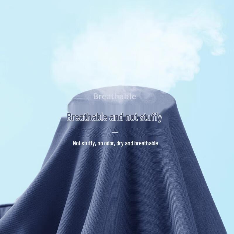 LANGSHA Men's 7A Antibacterial Seamless Ice Silk Briefs