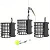 40/50/60g Weights Mesh Bait Cage Feeders Controlled Release Small Fish Protection Bait Release Feeders Fish Protection Feeders