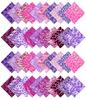 Soimoi 40 ks Bavlněné předřezané látky s potiskem zvířat na patchwork a řemesla, proužky 2,5 x 42 palců, Jelly Roll -
