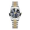 Orologio da donna di nuova tendenza della moda 2024, orologio da ragazza decorato con diamanti in cristallo con taglio a diamante, calendario impermeabile luminoso