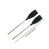 2 Aluminum Alloy Floating Boat Canoe Paddles for Outdoor Activities.