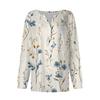 Women's T Shirt Tee Button Long Sleeve Daily Weekend Fashion Basic V- Neck Regular Top