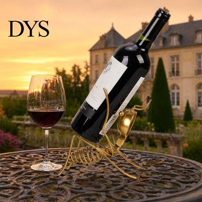 Creative Insect Wine Rack Metal Ant Rack, Freestanding Bottle Holder, Stable Retro Non-slip Holder Art Ornament Red Stand, for Home Kitchen Bar Decor