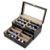 Large-capacity Glasses Case PU Leather Sunglasses Men Sunglasses Women Myopia Glasses Case Jewelry Display Box