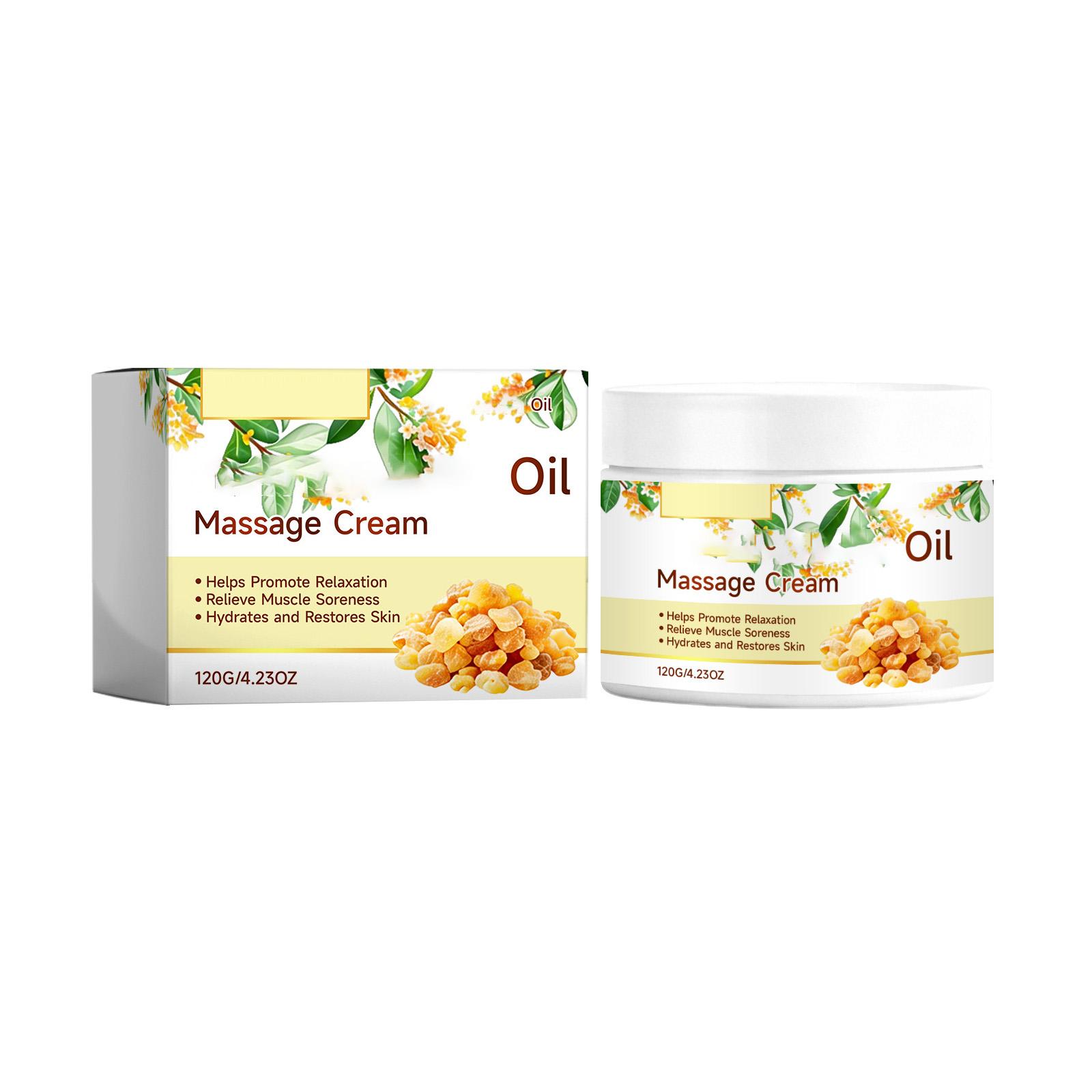 

Frankincense Oil Massage Cream - Gentle Moisturizing And Hydrating For The Body Skin, Making It Smooth. Suitable For Daily Use As A Body Cream.