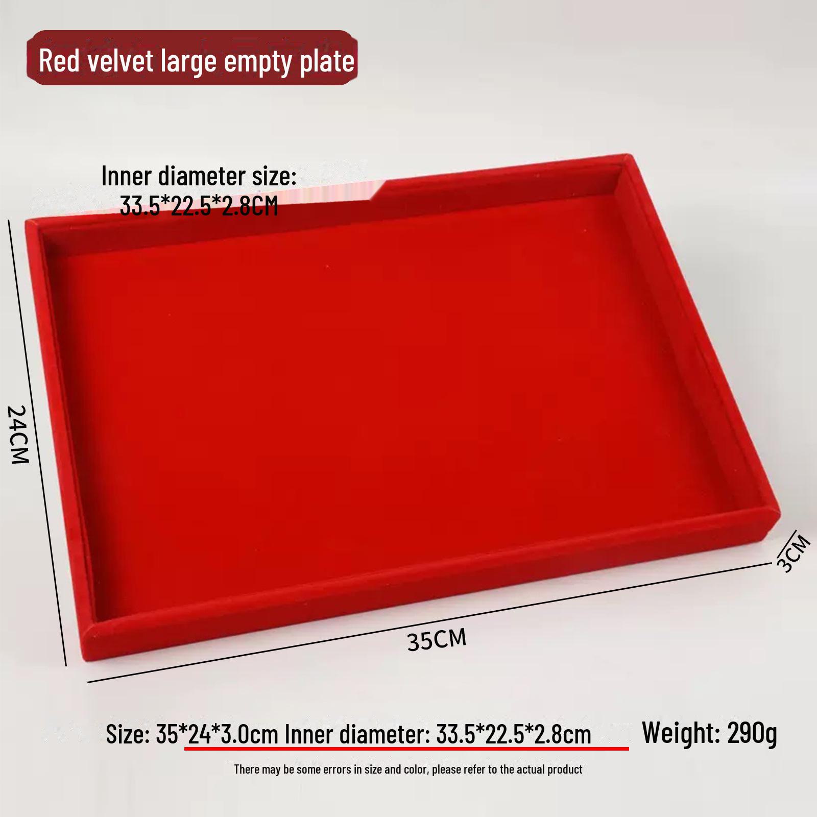 

Подставка для ювелирных изделий из красного бархата с золотым кольцом для ожерелий, браслетов и подвесок - Бесплатная доставка See Description 2