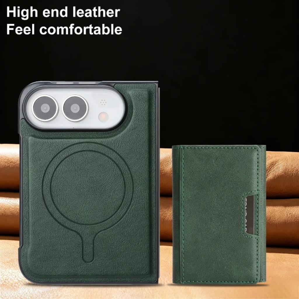 2-in-1 ādas maciņa korpuss Apple iPhone