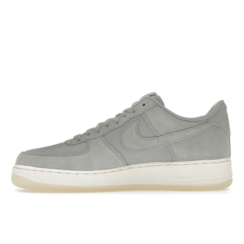 Nike Air Force 1 07 LV8 Light Smoke Grey Gold Unisex Sneakers Metallic-Gold Pale-Ivory FZ5222-001