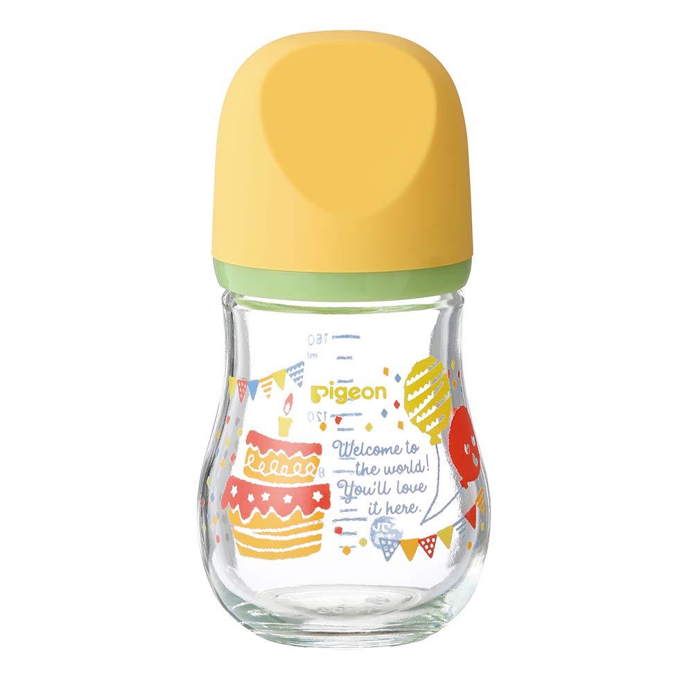 

Pigeon My Precious Heat-Resistant Glass Baby Bottle, 160ml, for babies from 0 months old. A baby bottle that reliably supports breastfeeding.