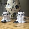 White Ghost Cat Ornament Figure 3D Printed Decorative Ornament