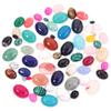 5/10 Pièces/Paquet Cabochon Pierre Naturelle Agate Ovale Lapis Œil de Tigre Perles Libres Dos Plat Cabochon Camée Entretoises Pour la Fabrication de Bijoux