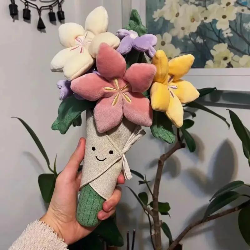 Novo Modelo 30cm Coelho de Pelúcia Fofo com Orelhas Longas Boneca Coelho Branco Rosa Muito Macia Pelúcias Dormindo Decoração de Casa Presentes Menina