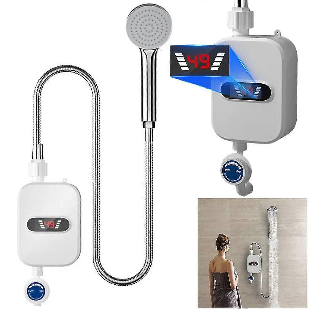 Instantaneous Electric Tankless Water Heater 3kw,instant Hot Water Heater With Shower Head And Tubes,mini Water Heater For Shower Room_CD