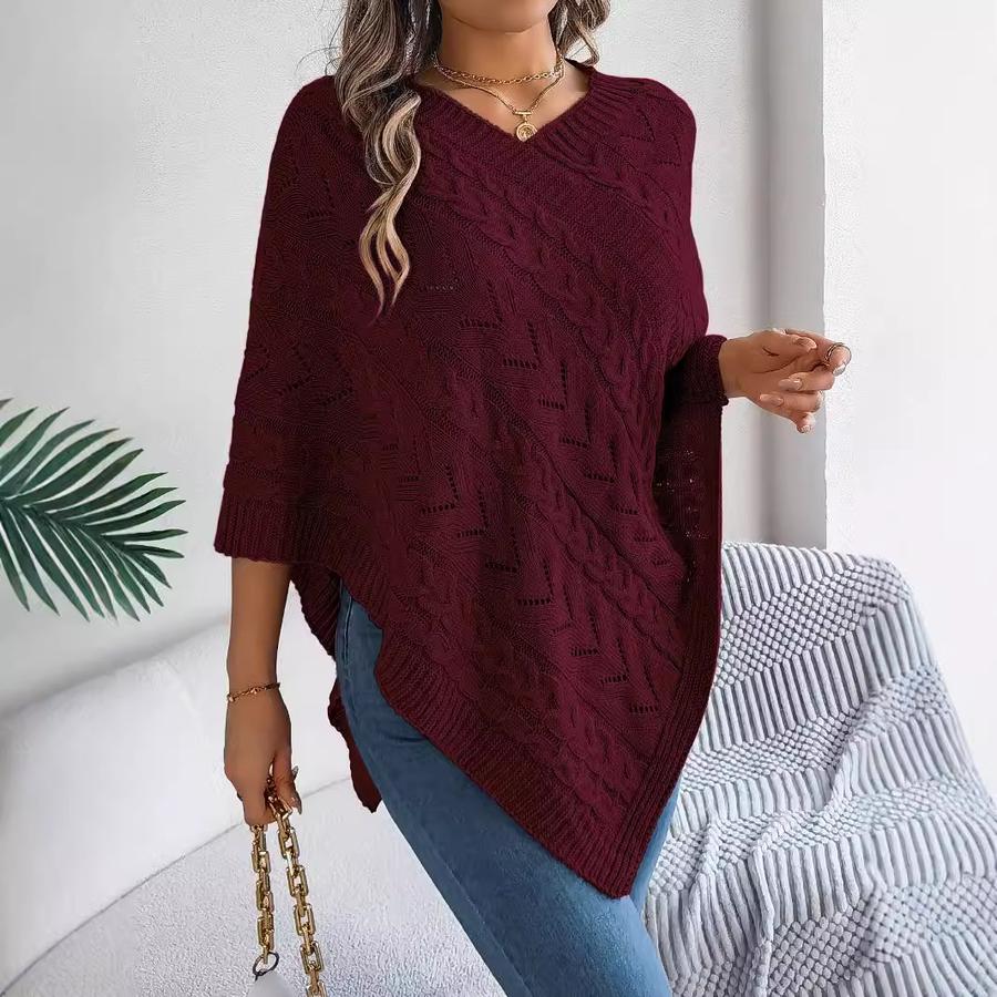 Autumn Winter Loose Knit Cable Knit Cardigan Coat for Women