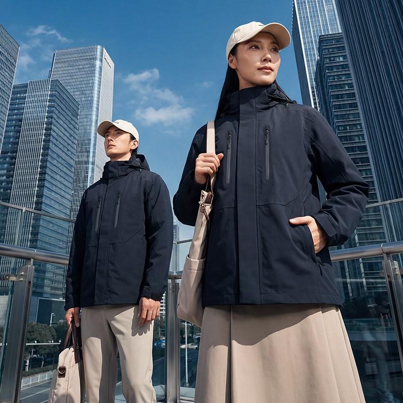 New Standard Detachable Fleece Liner 3-in-1 Jacket Men Women Outdoor Business Windproof Waterproof Coat
