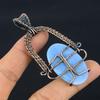 Owyhee Opal Pendant, 999 Copper Wire Wrapped Jewelry, Gemstone Pendant, Gift For Her Handmade Dainty Jewelry