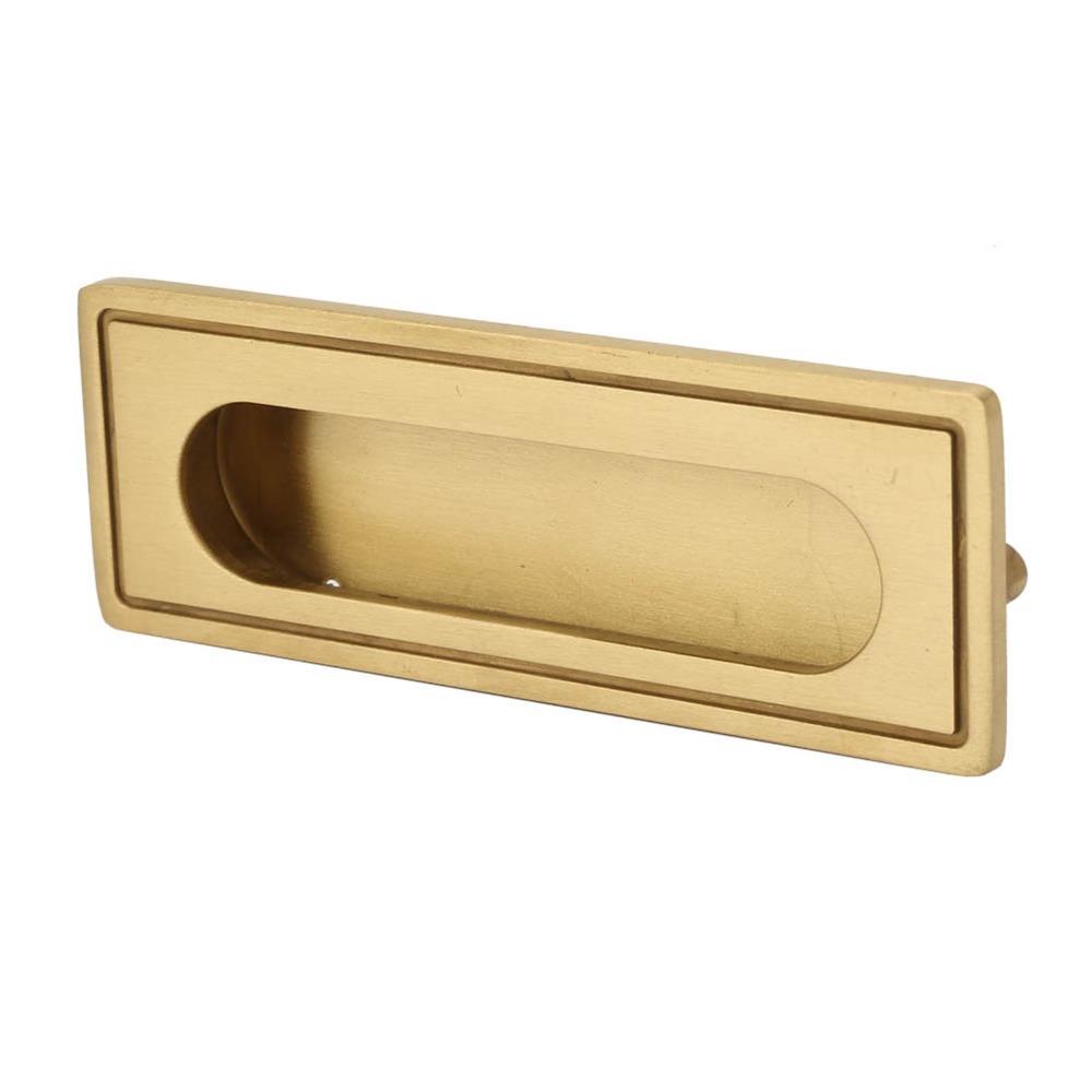 Brass Recessed Handle 105x38x11.5mm Flat Finger Pull Design Flush Pull Handle With 2 Installation Screws Invisible Finger Pull
