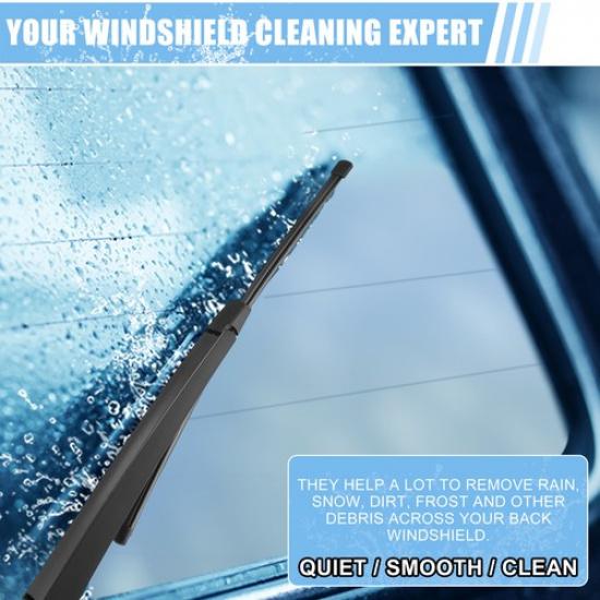 Rear Windshield Wiper Blade Arm Set Replaces for Volkswagen Jetta 2011-2018