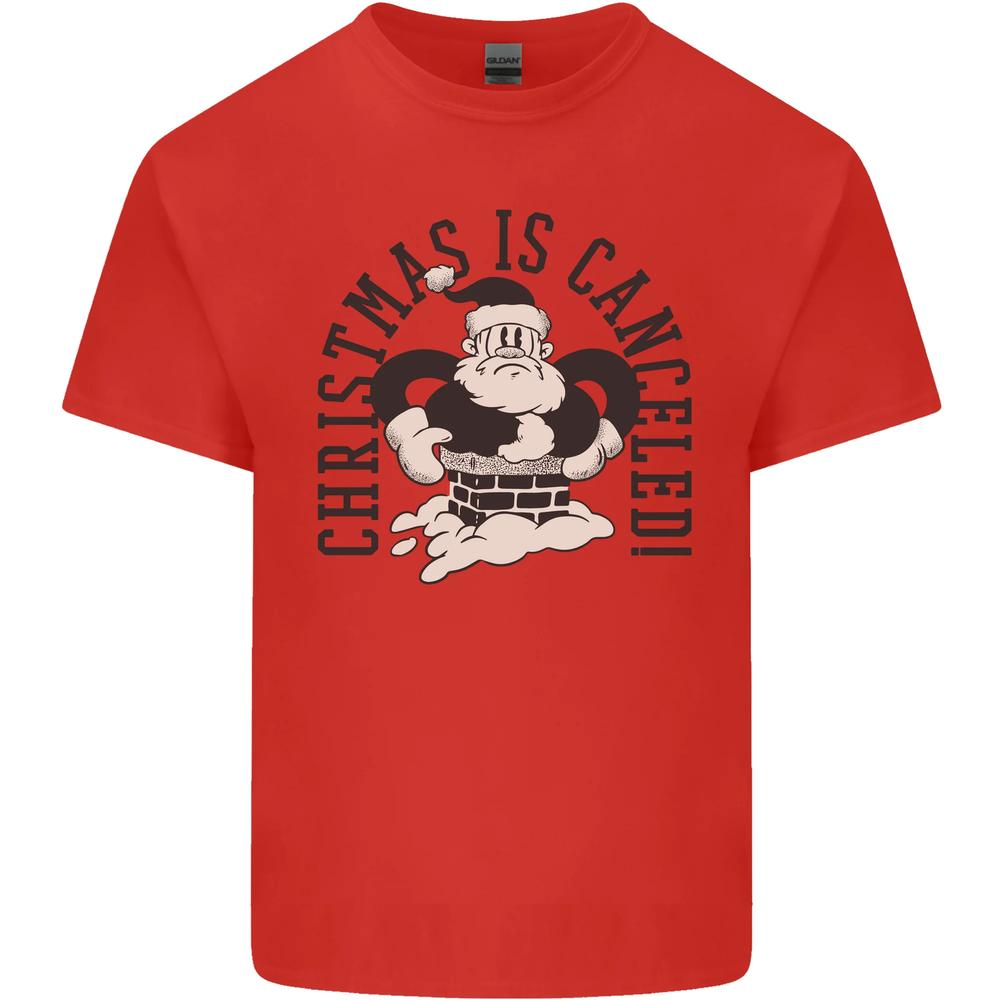 Christmas Is Cancelled Funny Bah Humbug Unisexs Cotton TShirt Tee Top S