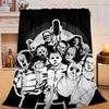 1PC Horror Movie Icons Flannel Blanket Gift, Suitable for Both Men And Women, Soft Ideal for Beds And Sofa, Birthday Or Christmas Gift