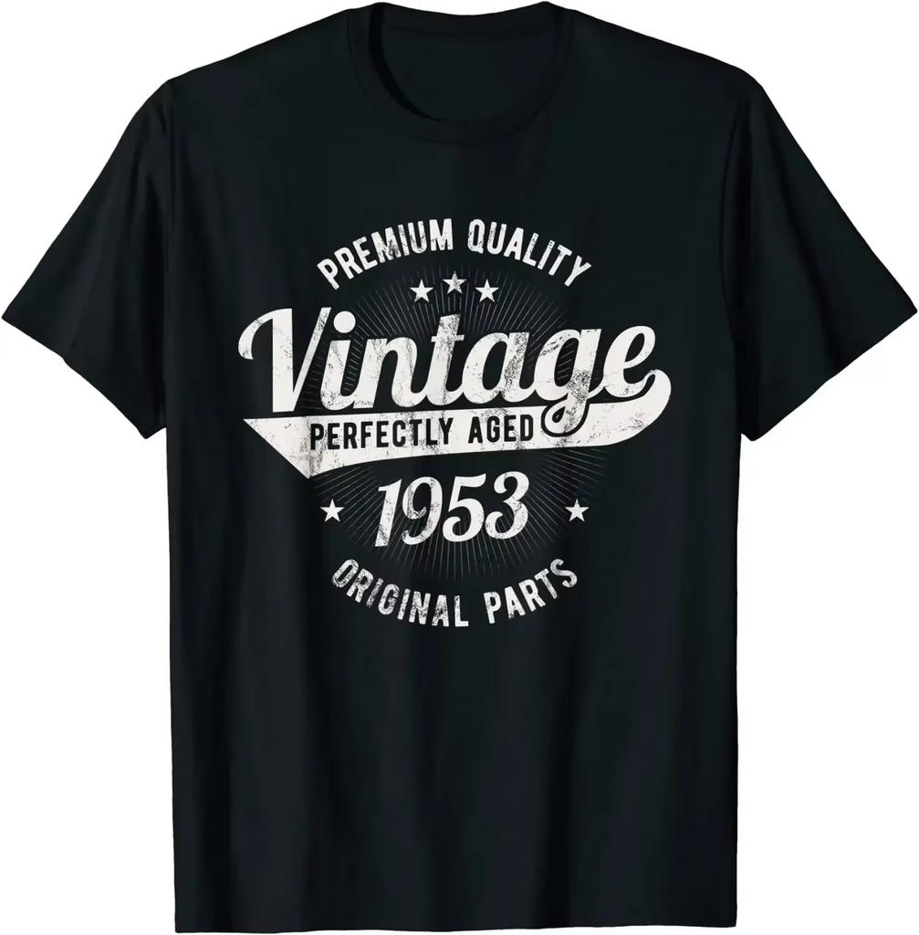 1965 Classic Car 60th Birthday T-Shirt Men Women 1965 60th Birthday Gift Tee Cotton Clothing Vintage Nostalgic Streetwear Casual