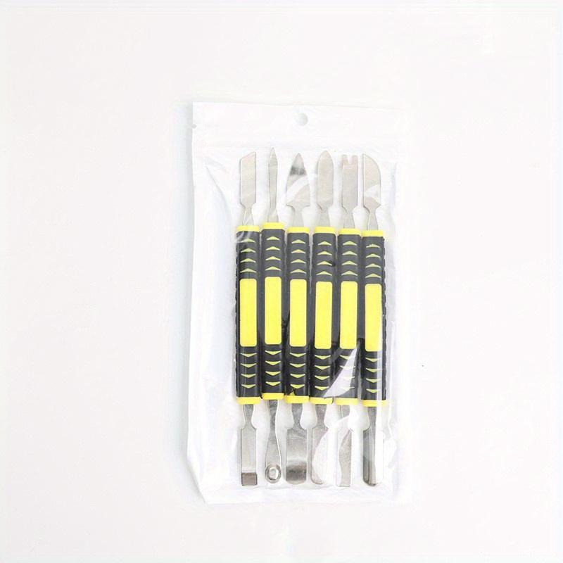 6pcs Electronic Repair Tool Set, Metal Dual-Head Pry Bars for Tablets, Laptops, Phones, Electronic Devices, No Electricity