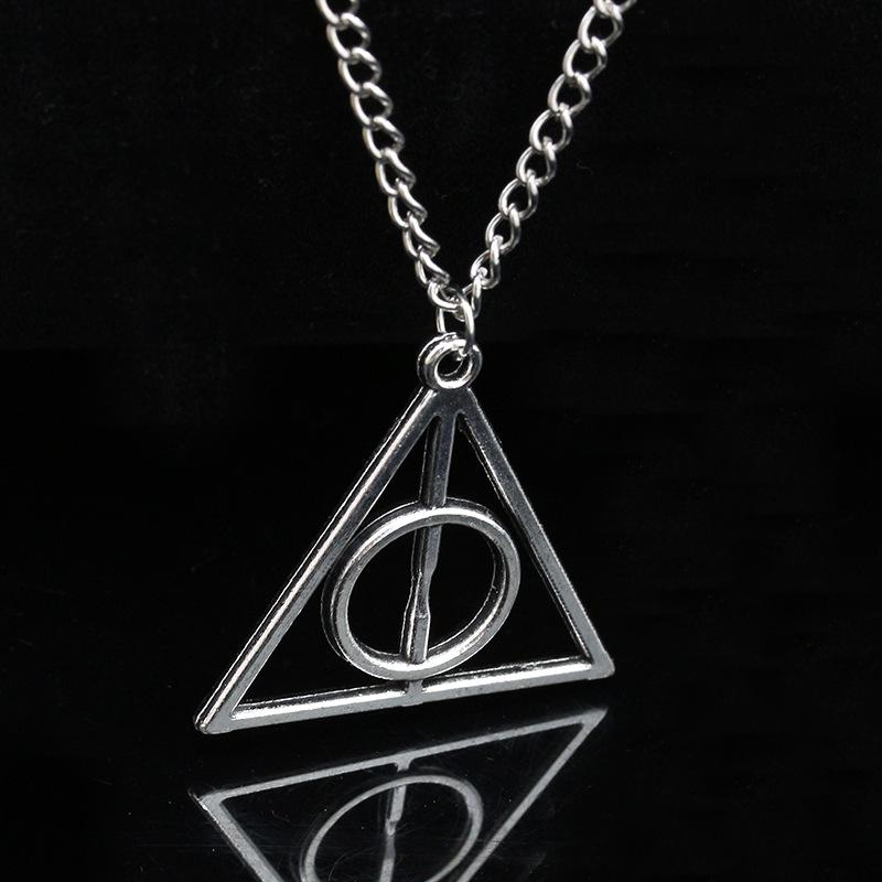 Harry Potter Deathly Hallows Luna Pendant Necklace - Retro Sweater Chain.