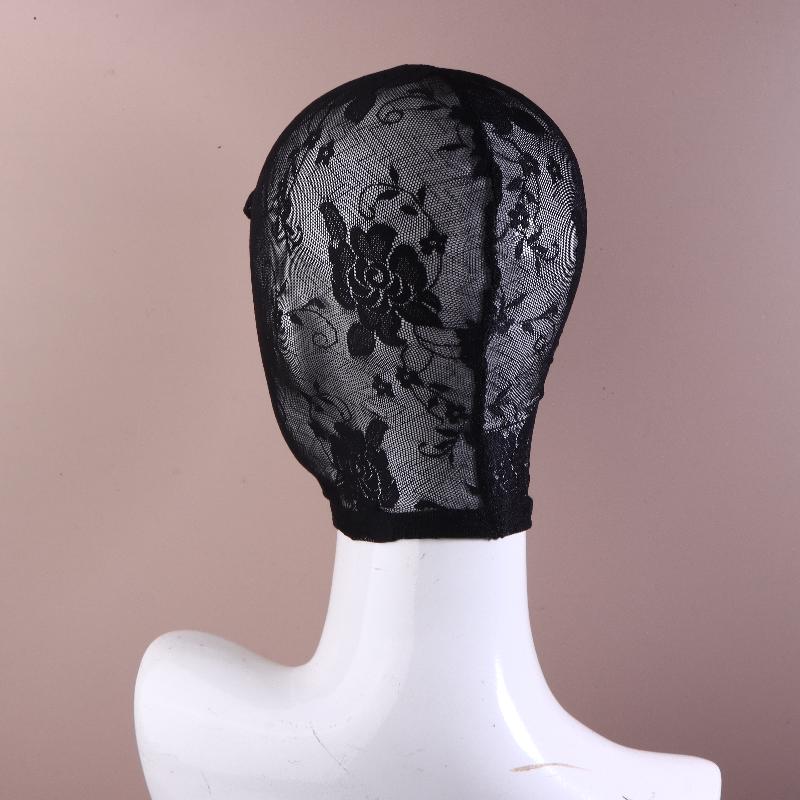 Black Lace Mask Unisex Sexy Head Mask Elastic Face Cover For Cosplay Party Performance Headgear