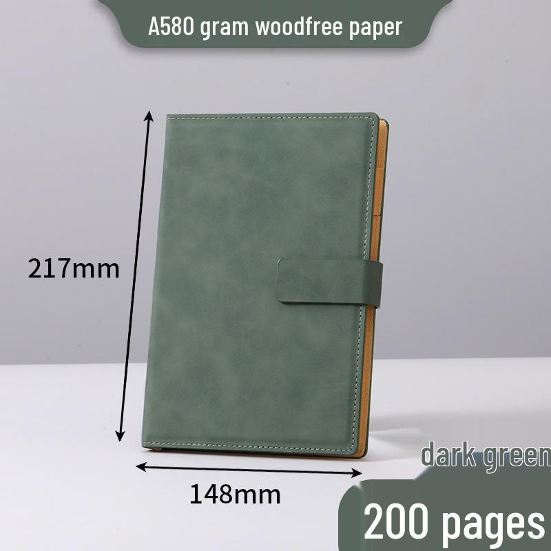 Customizable Faux Leather B5 Business Notebook with Gift Box - Bullet Journal Edition