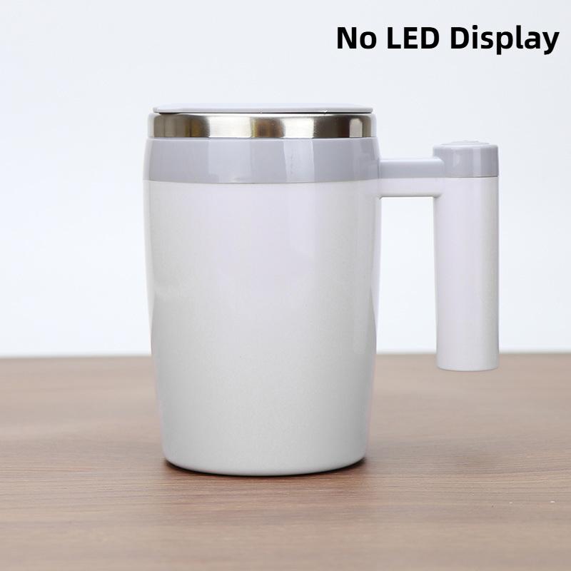 Coffee Mixing Cup LED Display Magnetic Mug Home USB Rechargeable Automatic Stirring Cup Electric Self Mixing Coffee Mug For Milk