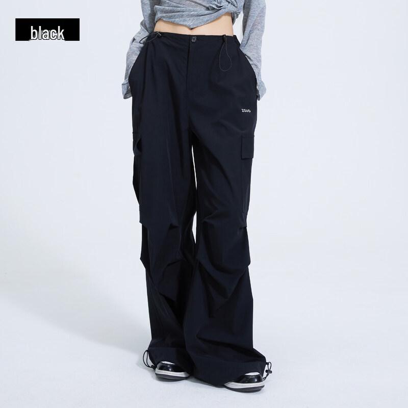Zauo Women s Sun-Protective Loose Cargo Pants S