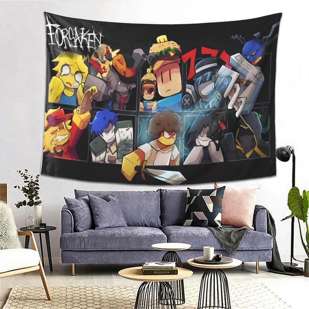 1pc Forsaken Game Characters Collection Tapestry Smooth Texture Premium Material for Living Room Bedroom Office Party Wall Art H
