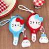 Cute Cartoon Badminton Racket Doll Pendant Keychain Kawaii Simulation Filled Doll Backpack Decoration Pendant Accessories Gift