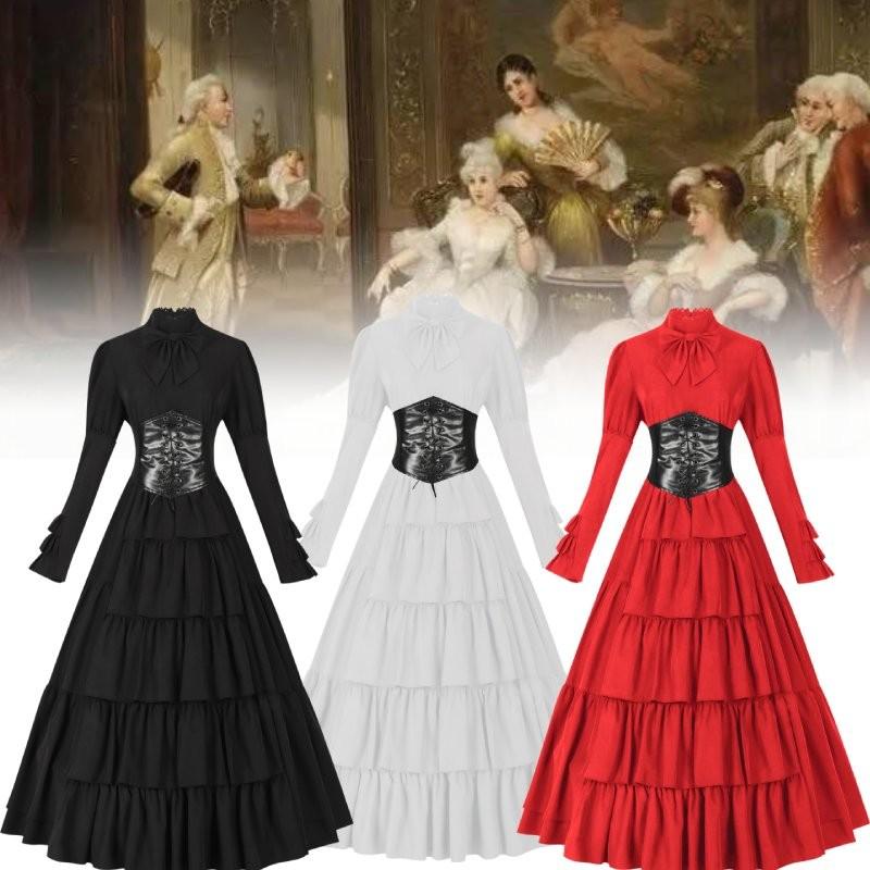 Irish Long Medieval Dress Festivals Cosplay Decoration Costume Set Performance