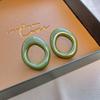 Fan Flower Bamboo Tassel Earrings Trend Ear Hook National Style Temperament High-end Earrings