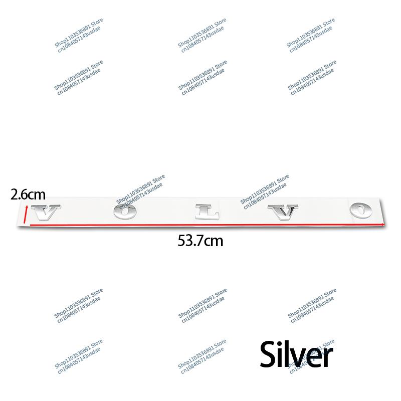 3D ABS Volvo Car Bonnet Letters Logo Badge Rear Trunk Emblem Sticker Accessories For CX40 CX60 CX90 V60 V40 S60 V70 XC70 B5 B6