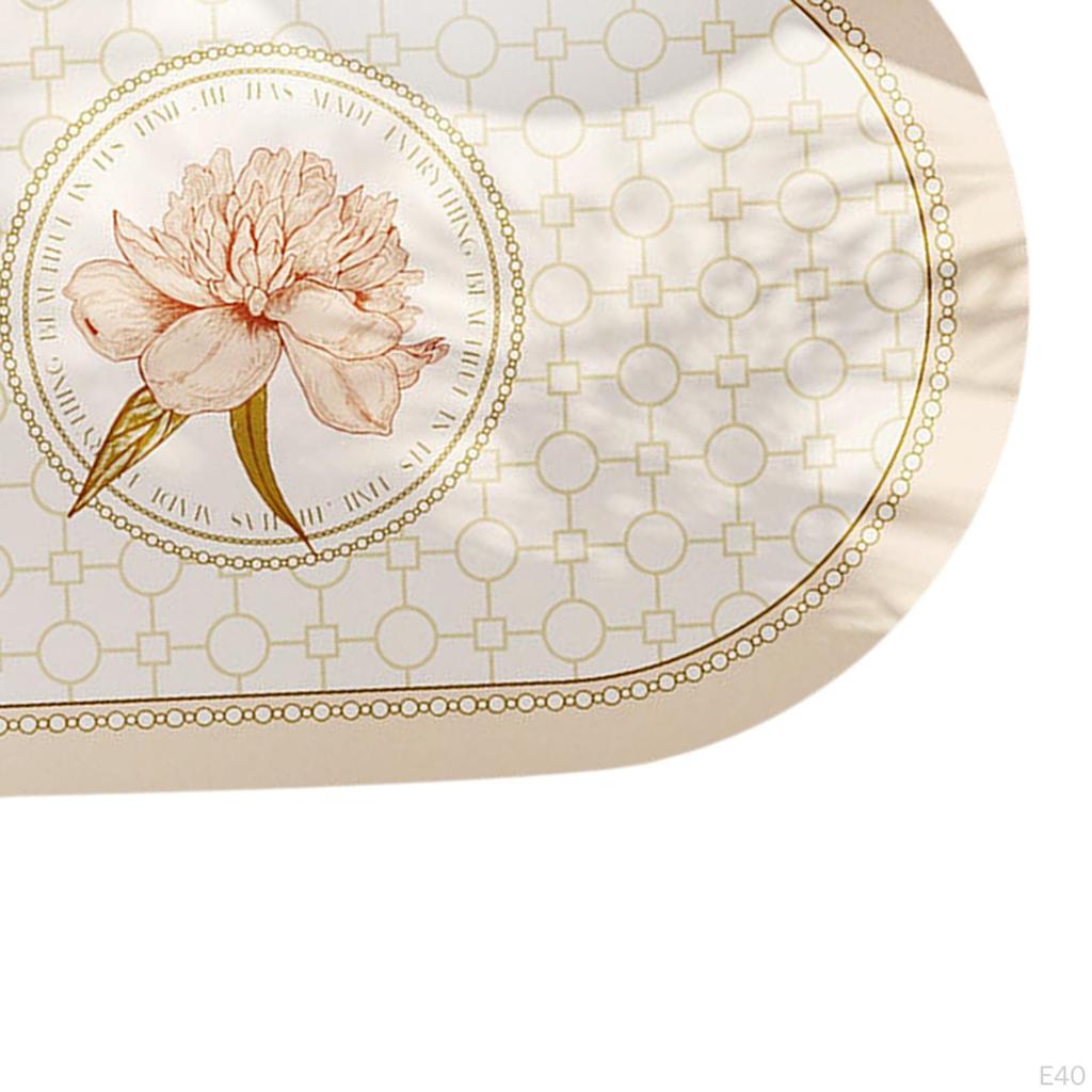 Bath Mat Rubber, Anti Slip Vintage Washable Area Rug, Decorative Carpet, Bathroom Rug for