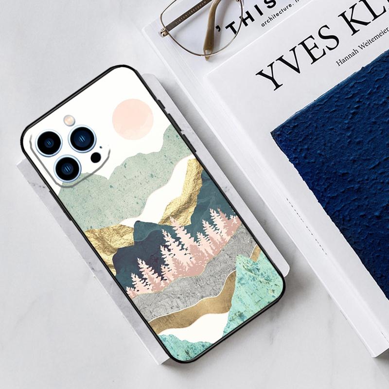 Star Lake Mountains Case For iPhone 17 Air 14 13 12 11 15 16 Pro Max Mini 15 16 Plus 16e Funda Silicone Cover