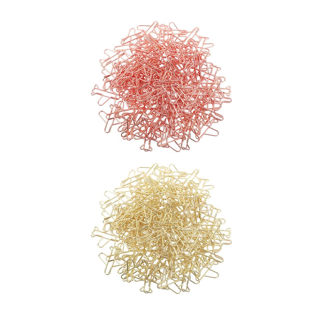 100 ks kancelářských sponek ve tvaru letadla, kovové, lehké, víceúčelové, roztomilé, tvarované, záložky