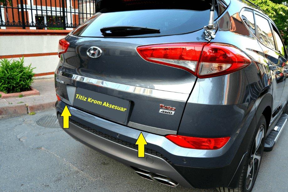 

Накладка на кант багажника (2 части, нерж) для Hyundai Tucson TL 2016-2021 гг